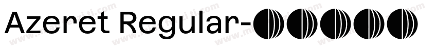 Azeret Regular字体转换